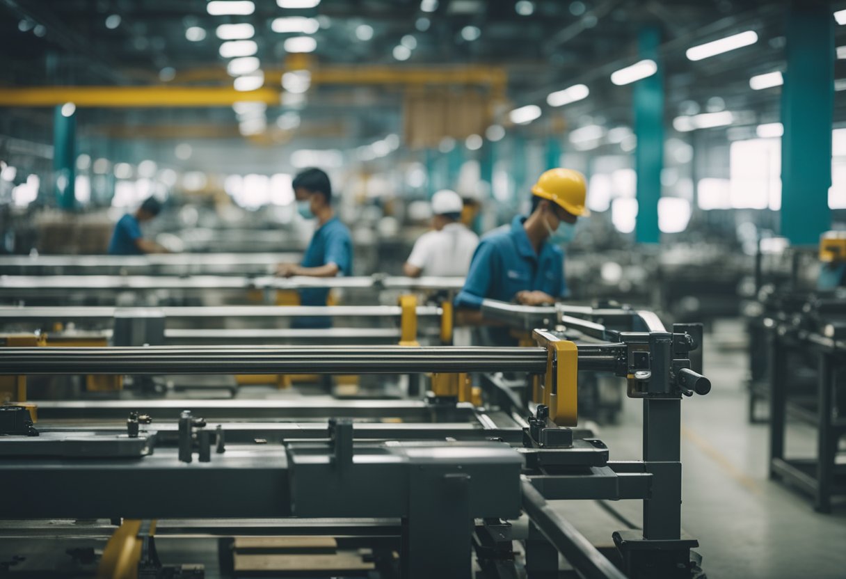 The bustling Eastern Iron Bed and Furniture Factory in Singapore hums with activity as workers craft and assemble sturdy, elegant pieces