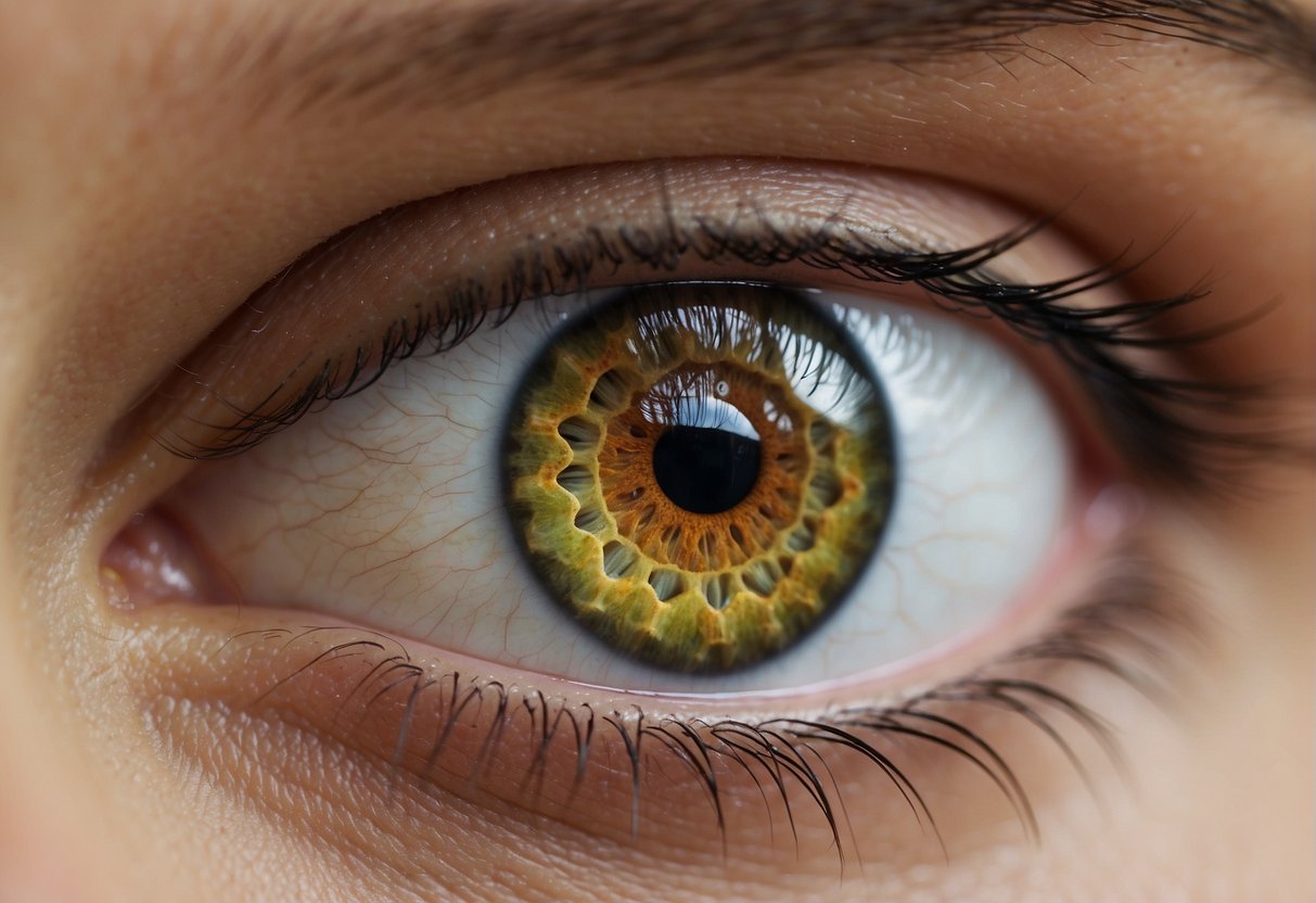 A close-up of vibrant, healthy eyes with different colors, showcasing the diversity of eye genetics