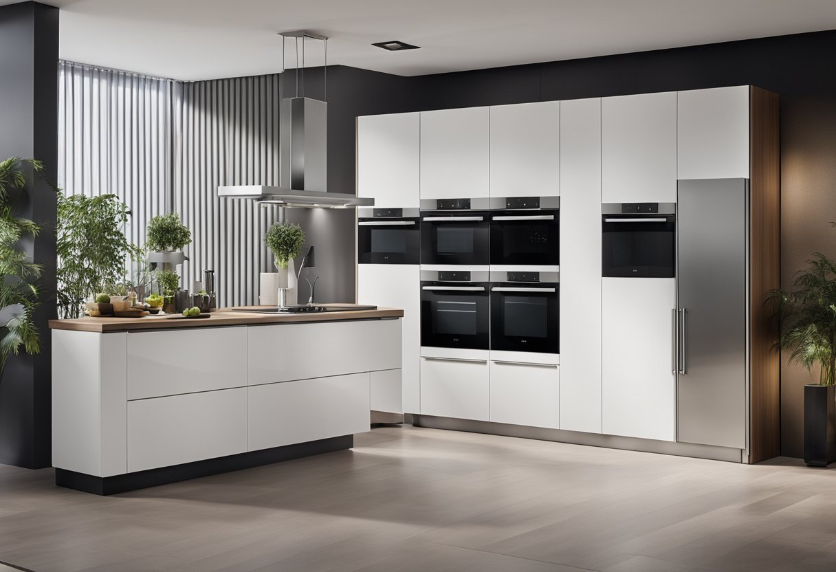 A modern Siematic kitchen with sleek cabinetry, integrated appliances, and a minimalist design