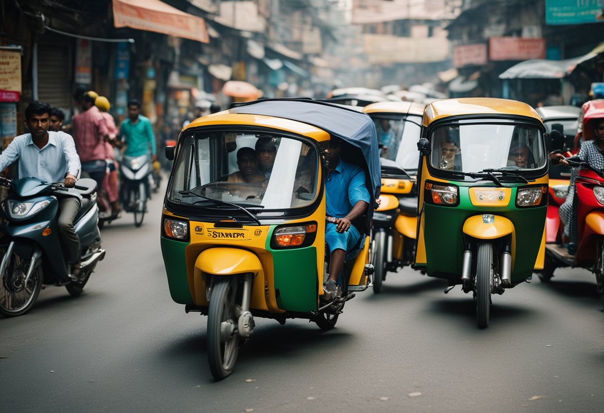 The bustling streets of India are filled with colorful rickshaws and motorcycles, but the Smart EQ stands out with its compact size and efficient design, weaving through traffic and conquering the cramped urban landscape