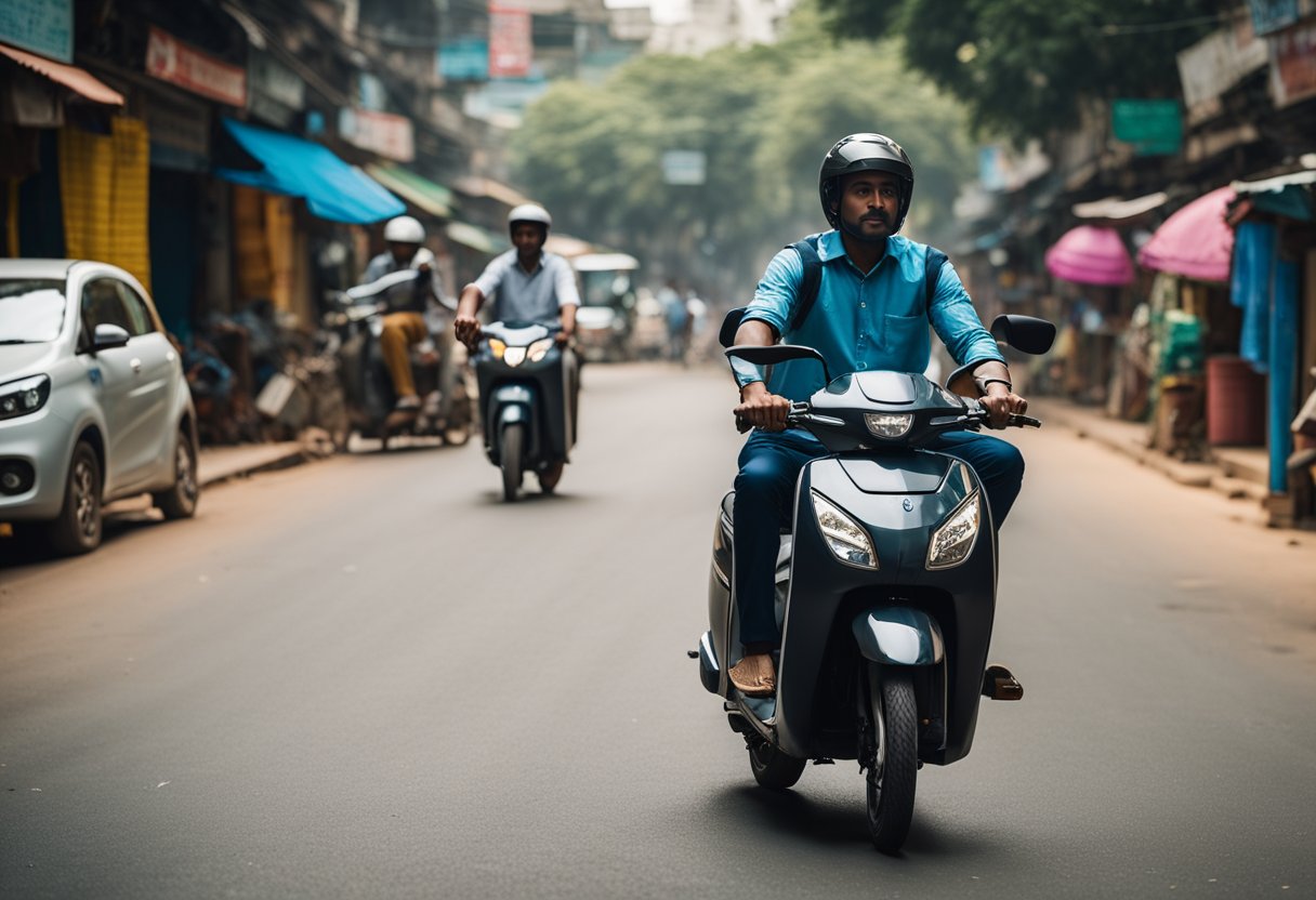 The Smart EQ zips through narrow Indian streets, dodging rickshaws and stray dogs. Its compact size and agile maneuvering make it a popular choice for city dwellers