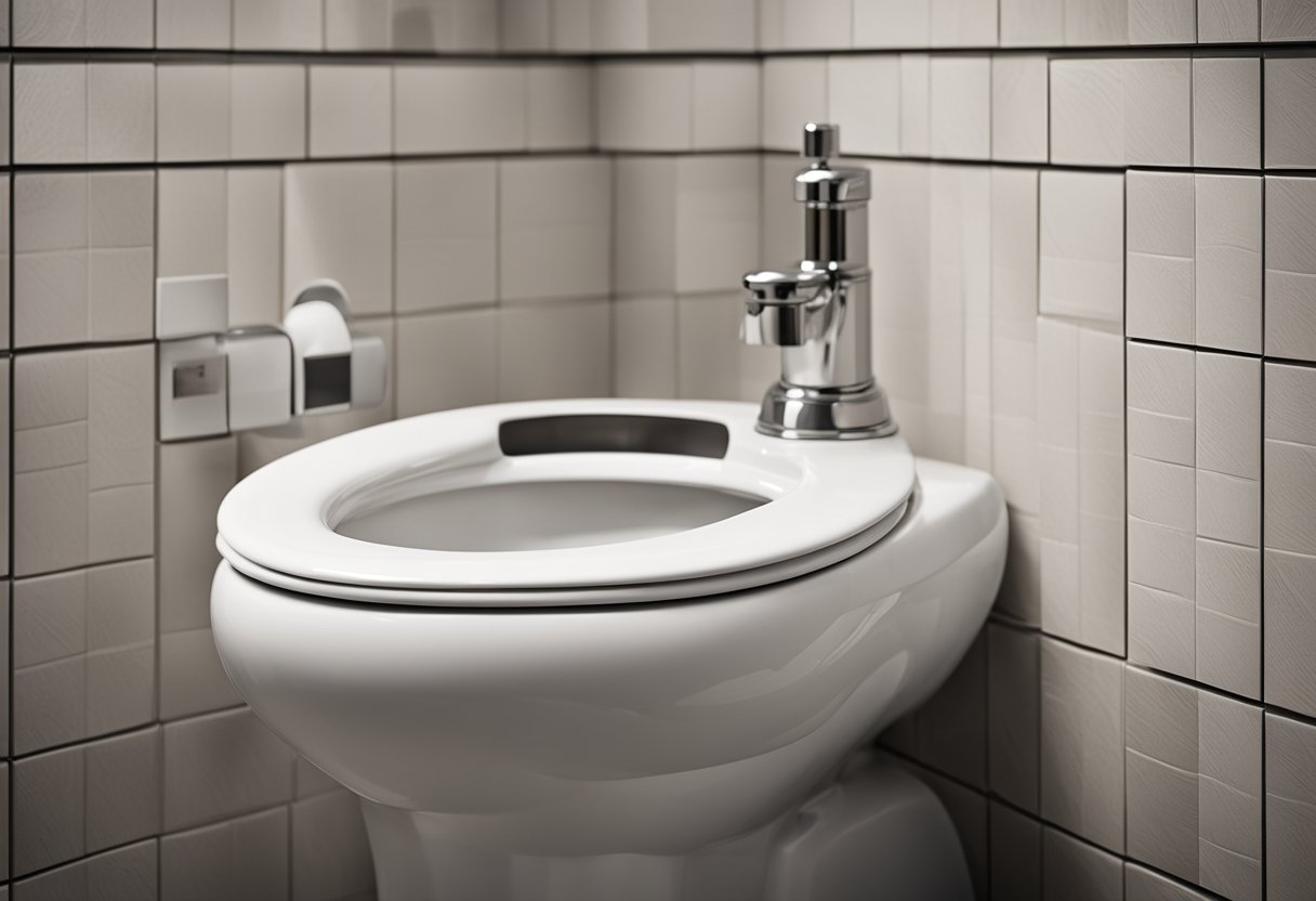 A classic toilet with a simple, timeless design, featuring a rounded bowl, tank, and traditional flush handle