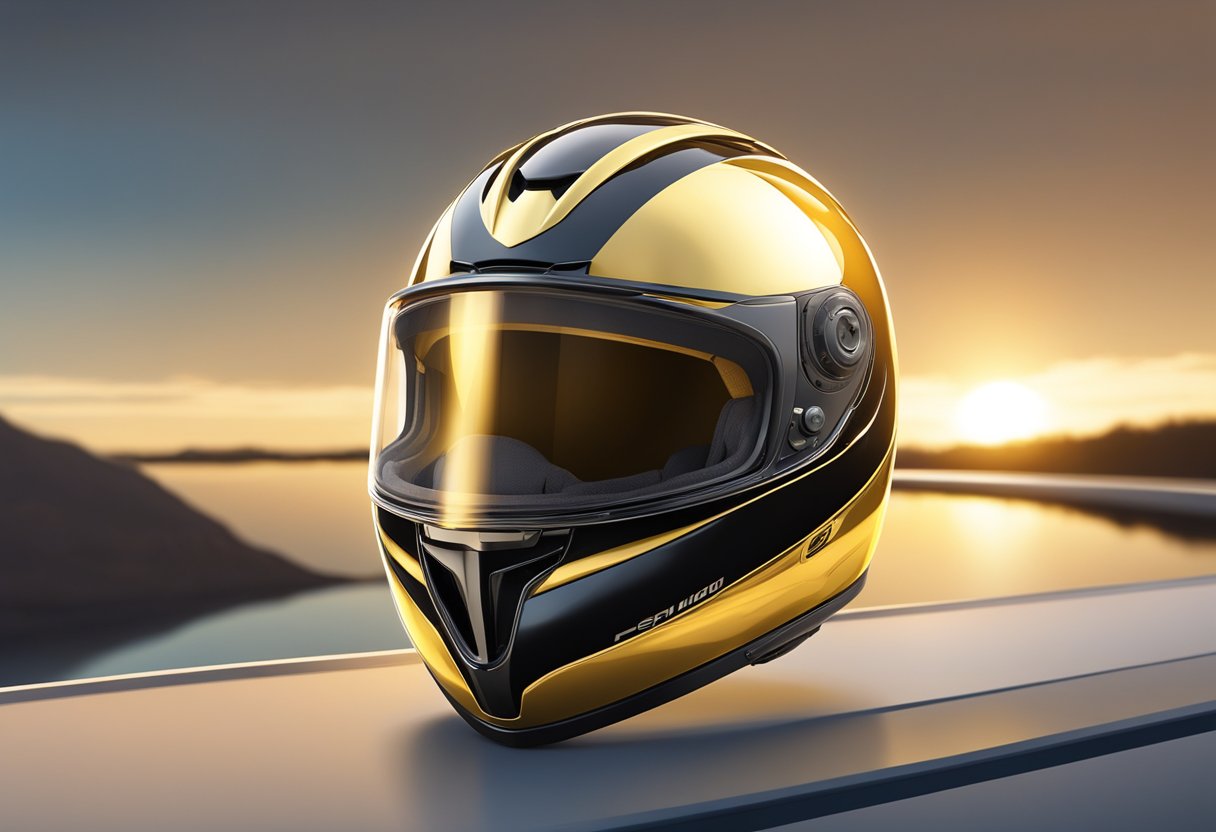 Gold road bike helmets