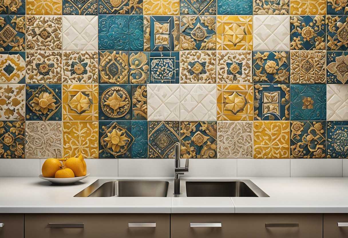 Elegant Kitchen Walls with Kajaria Tile Designs