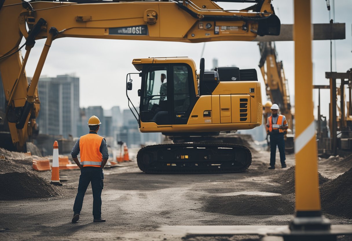 Construction workers improve roads, bridges, and buildings. Closed areas reopen after renovation