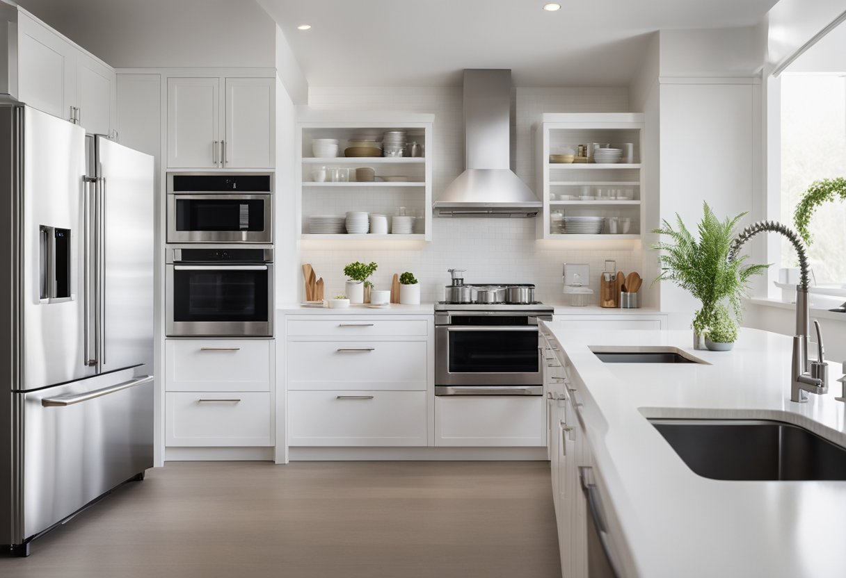 Create a Bright Space: White Kitchen Interior Design