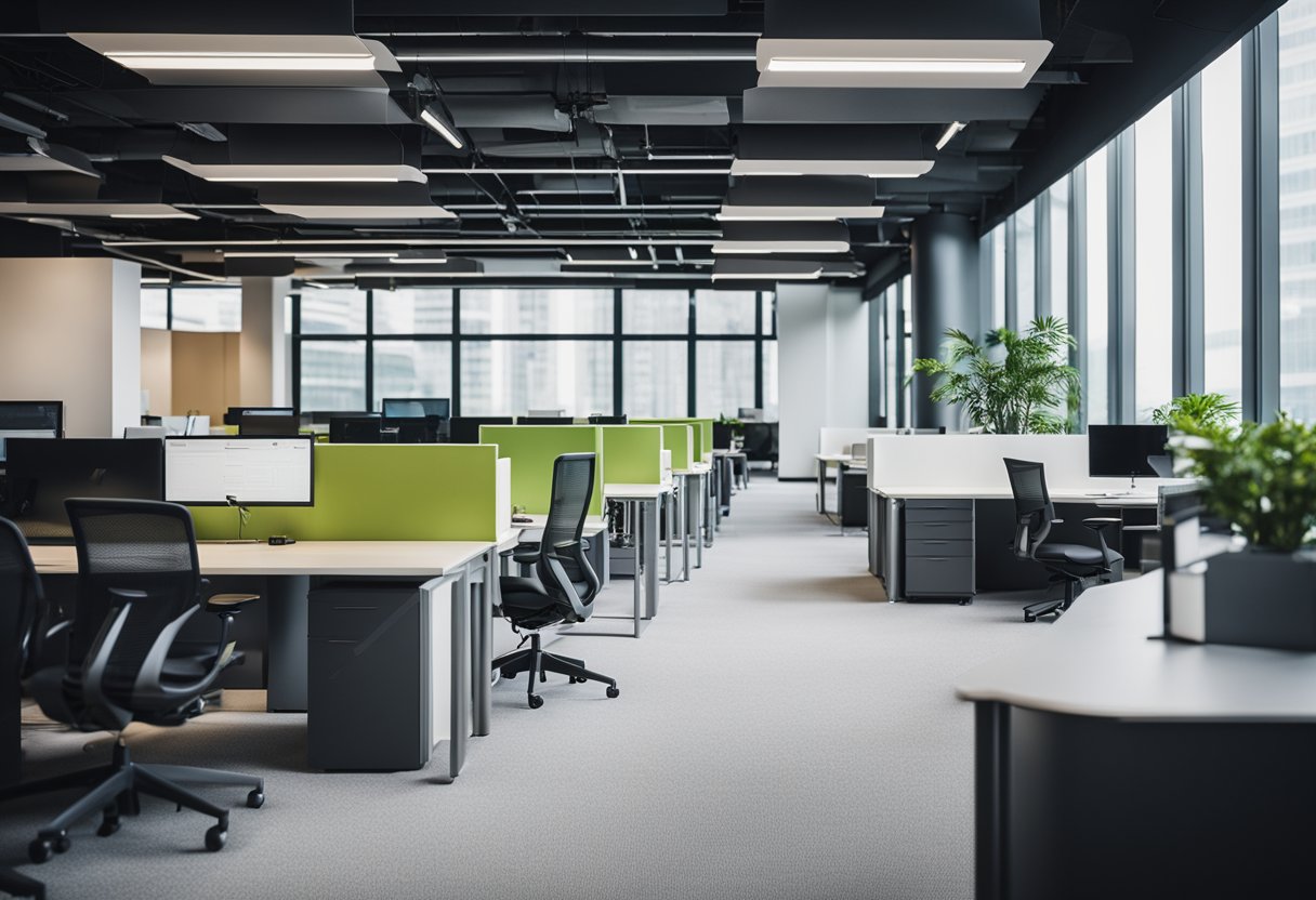 A modern office with sleek, ergonomic seating furniture in Singapore