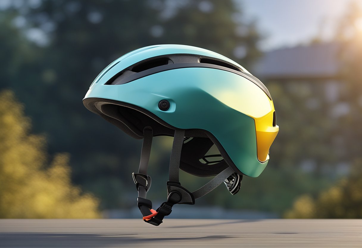 road bike helmet with magnetic clasp