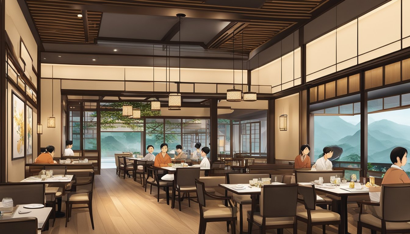 The Japanese restaurant at Robertson Quay exudes a serene ambience with traditional decor and a warm, inviting atmosphere. The guest services are attentive and welcoming, creating a relaxing dining experience
