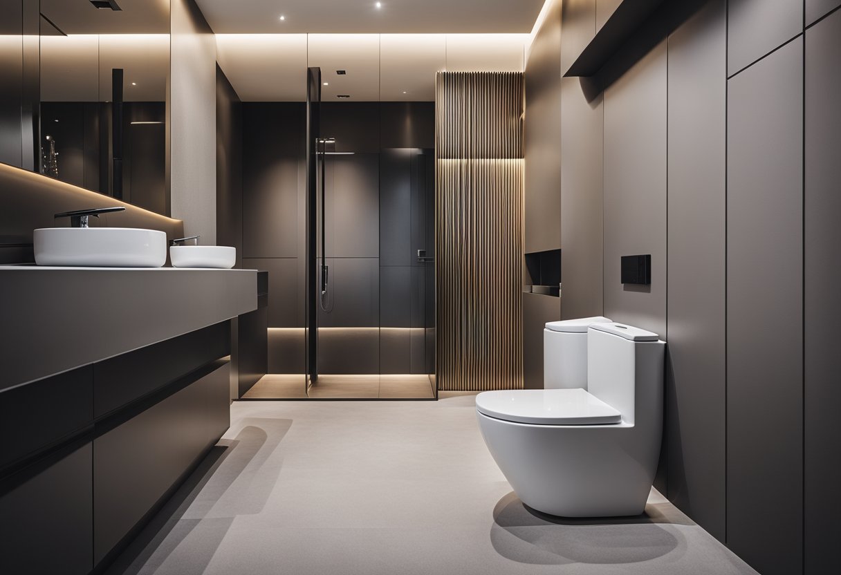 A sleek, modern toilet with clean lines and high-quality materials. The design reflects Italian philosophy, with a focus on elegance and functionality