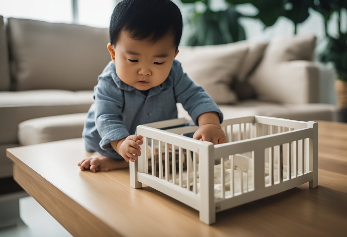 A Singaporean parent carefully selects baby furniture, considering brand and practicality