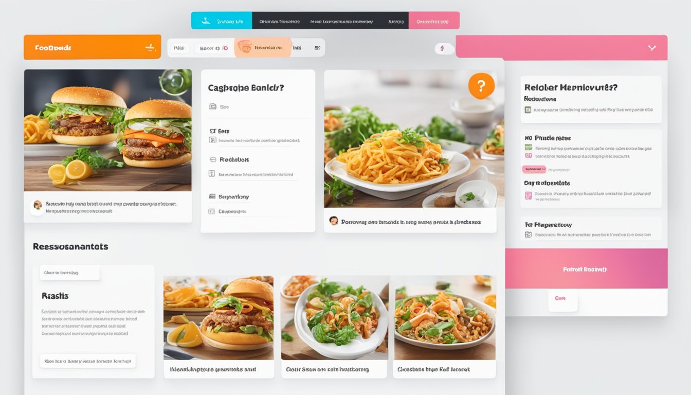 The foodpanda restaurant portal displays a list of frequently asked questions in a clean and organized layout, with clear headings and concise answers