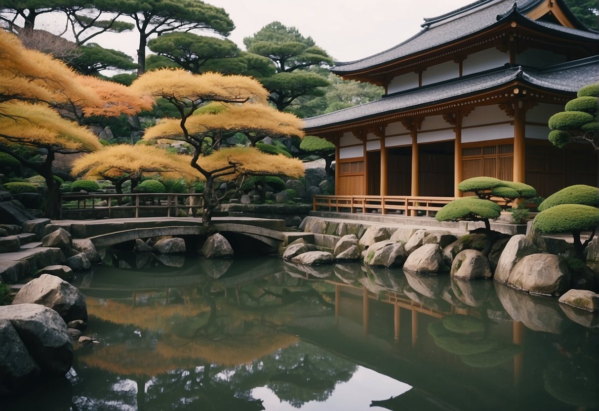 Vibrant traditional Japanese architecture and gardens in Kyoto's Cultural Experiences day trips