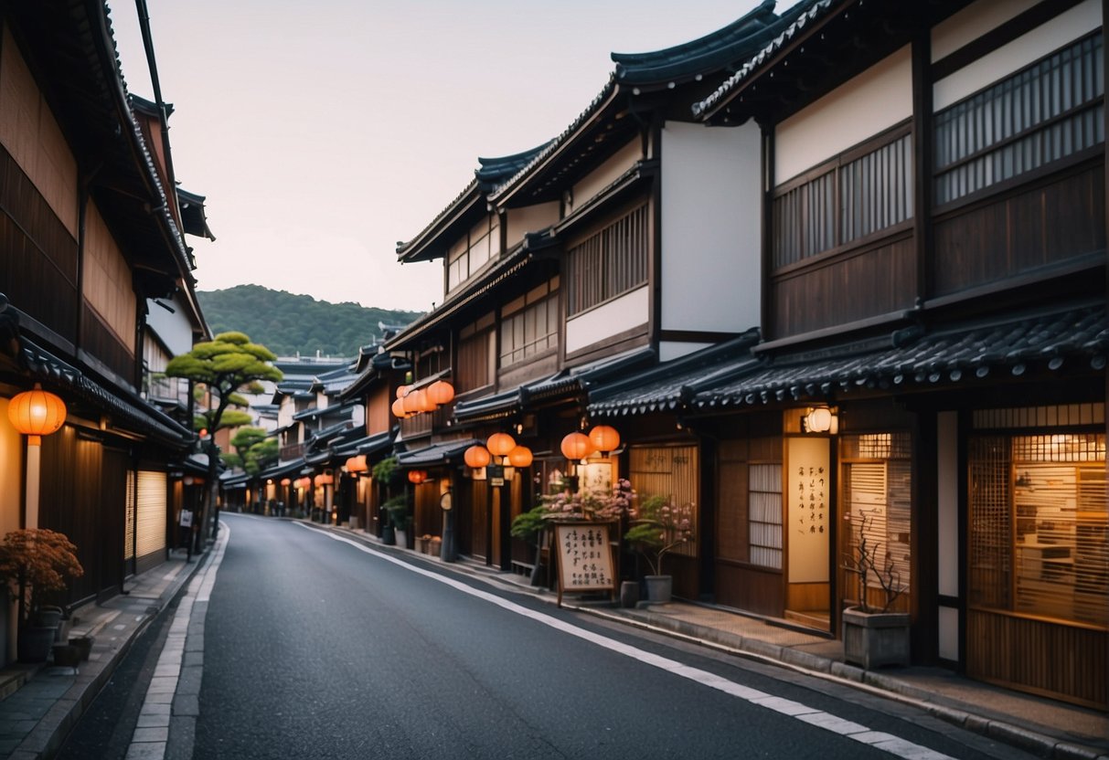 The bustling streets of downtown Kyoto, with its colorful shops and traditional architecture, offer the perfect location for a convenient stay