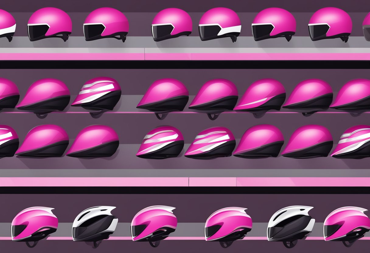 pink road bike helmets