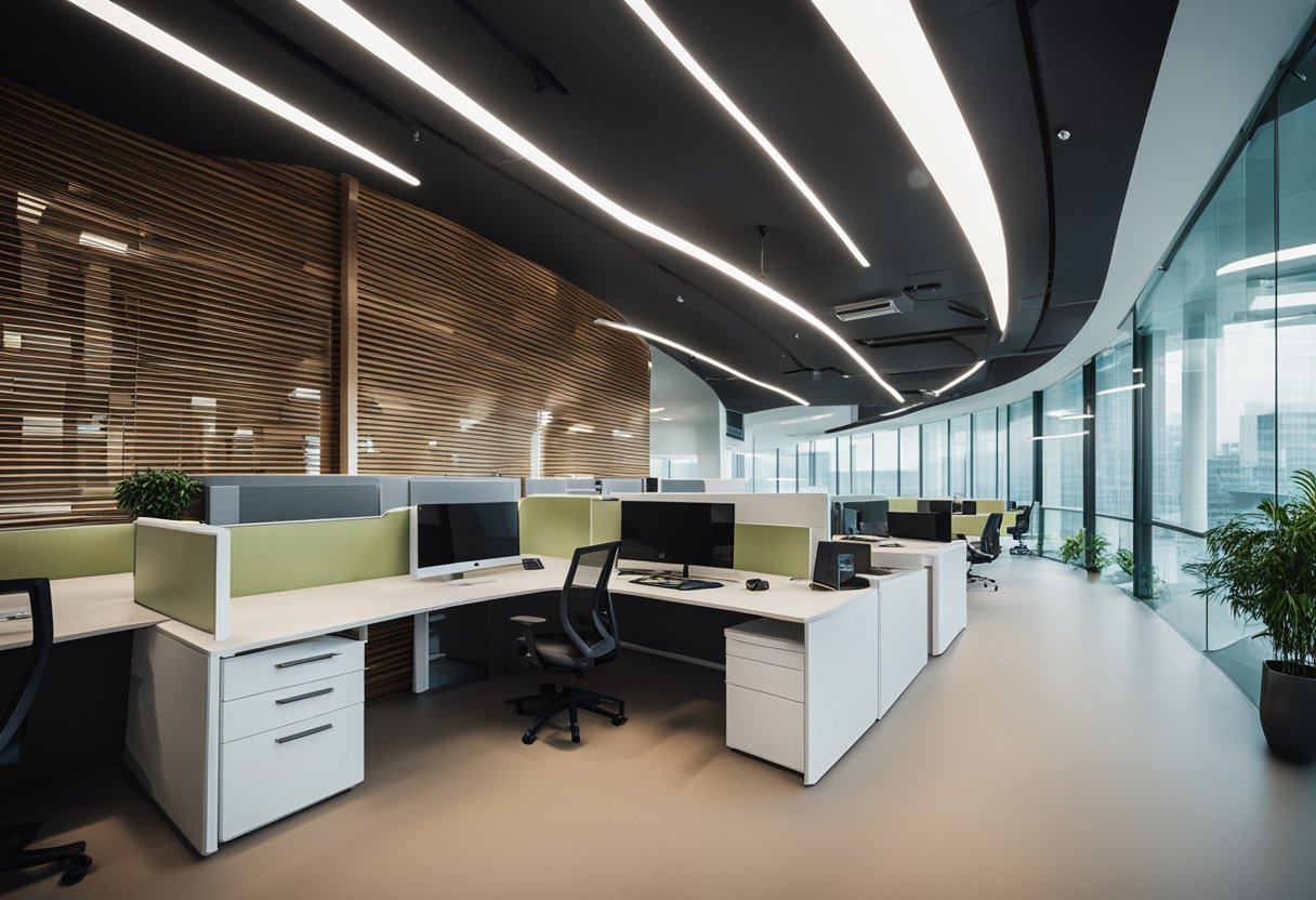 A modern office with ergonomic furniture in Singapore