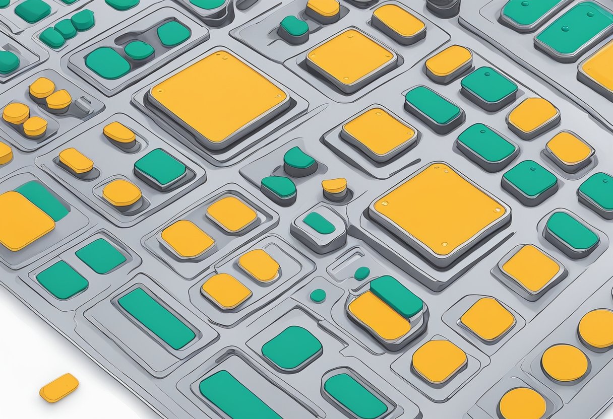 Machinery molds and presses silicone sheets into membrane switches