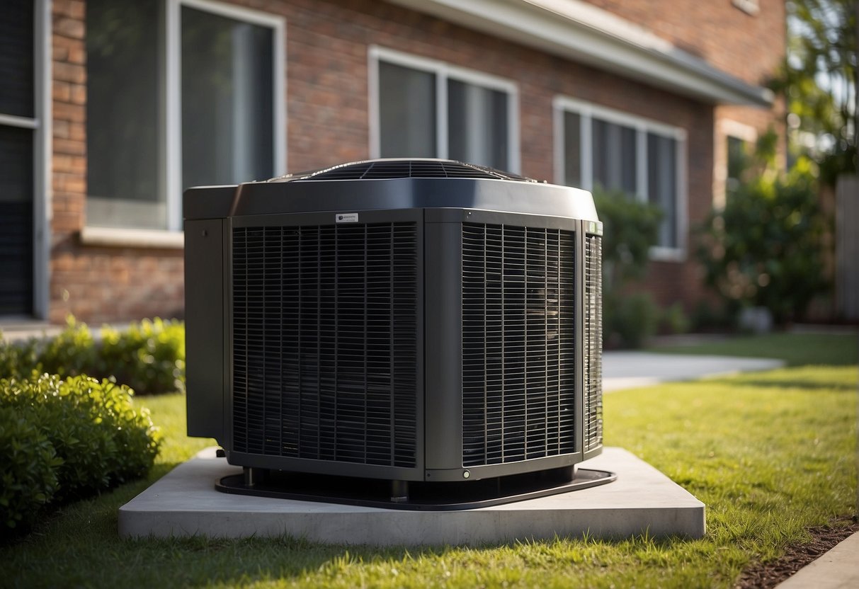 The condenser unit sits outside, surrounded by metal fins. It releases heat from the refrigerant, allowing it to condense back into a liquid for the HVAC system