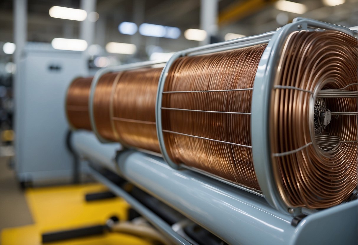 The evaporator coils are crucial in HVAC systems. They are typically made of copper or aluminum and are designed to efficiently transfer heat and facilitate the cooling process