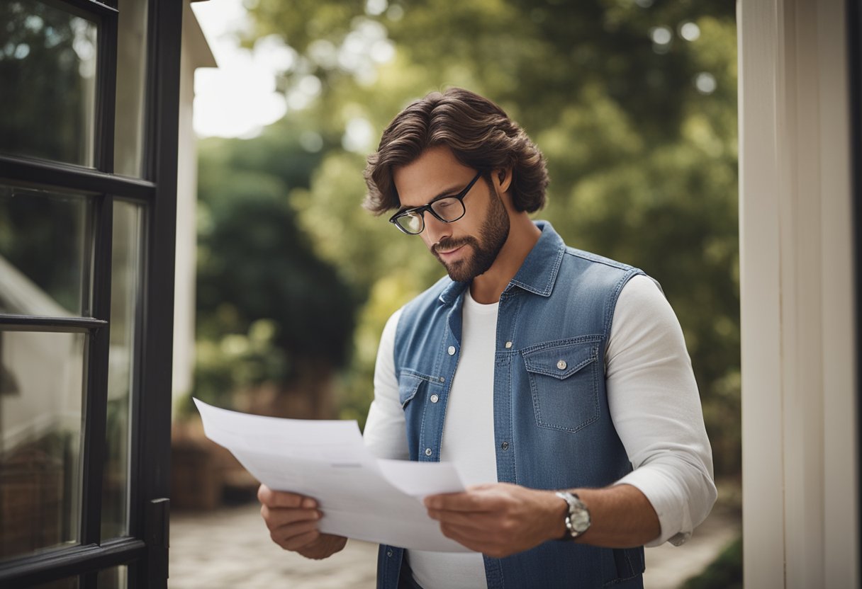 A homeowner reviews a list of potential contractors, comparing prices and reading reviews before making a decision on who to hire for their home renovation project