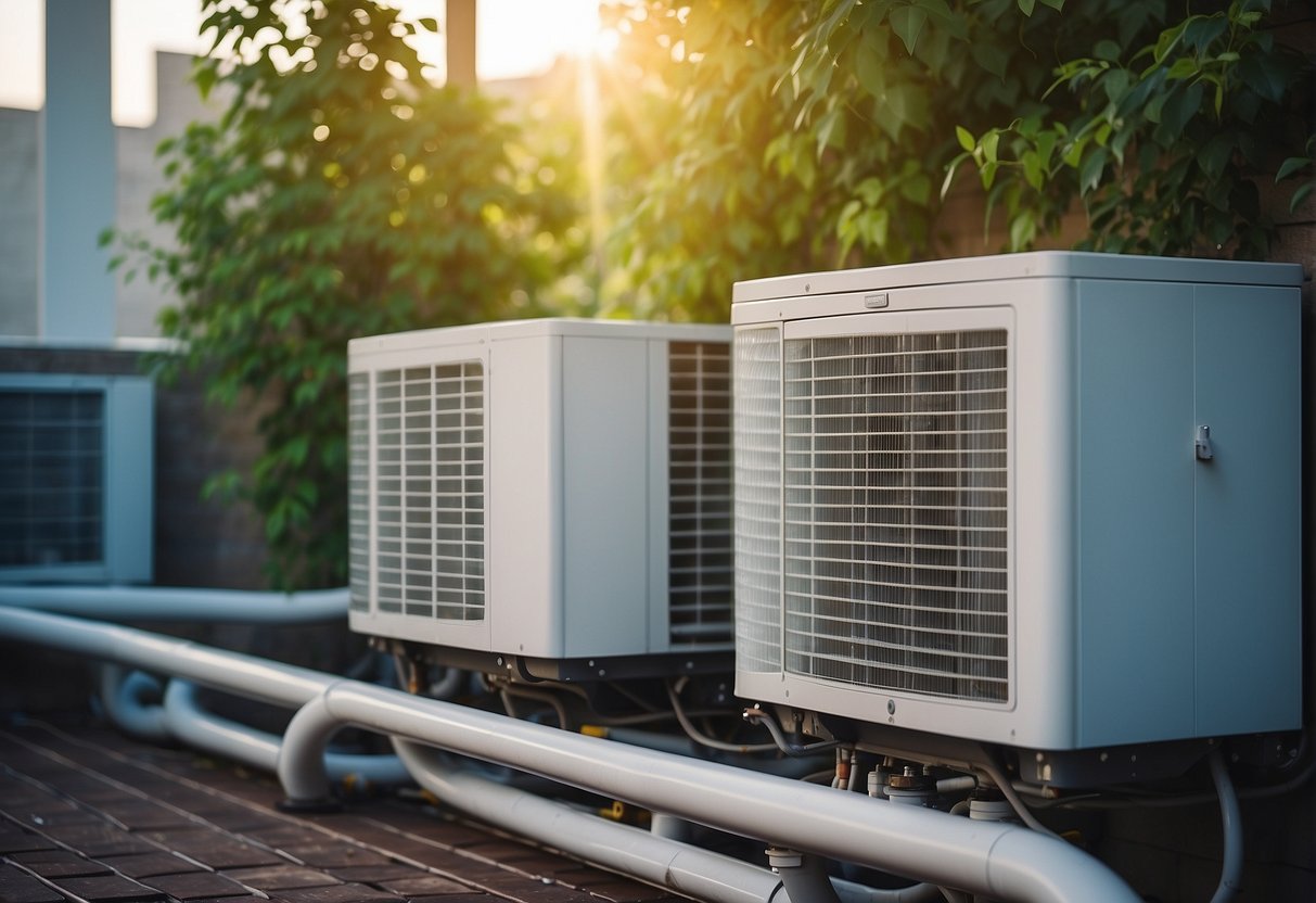 HVAC system with refrigerant releasing into environment, impacting efficiency and environment