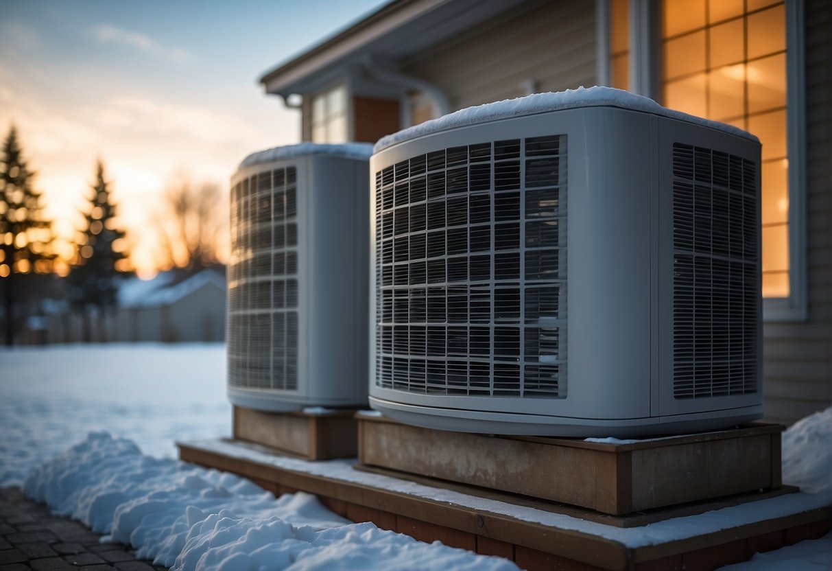 A heat pump hums as it efficiently extracts warmth from the cold air, defying the frigid climate with its reliable performance