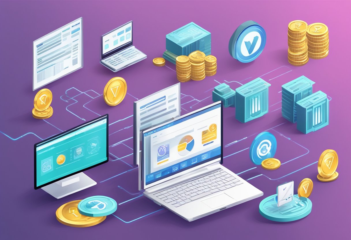 RWA Tokens are depicted as digital assets with various use cases, such as financial transactions and voting rights