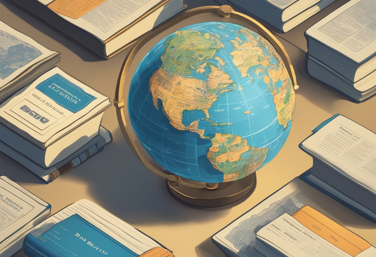 Various language dictionaries surround a globe, with "Best Names" in bold