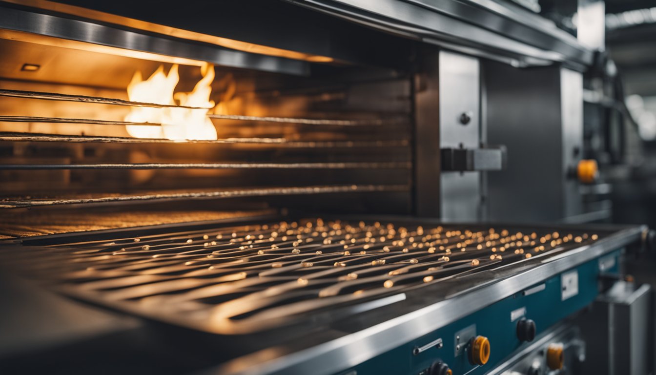 A custom annealing oven heats construction materials