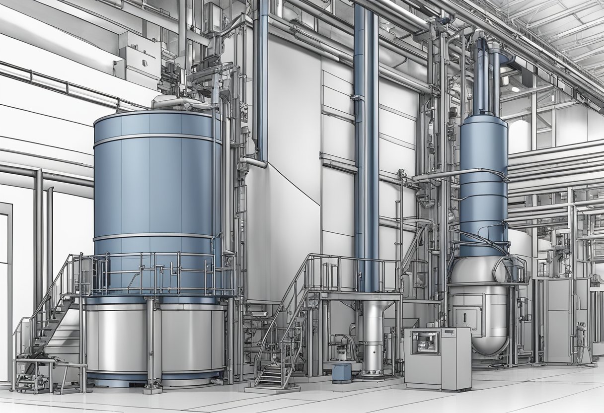 A regenerative gas fired annealing furnace being designed and constructed with precision and attention to detail