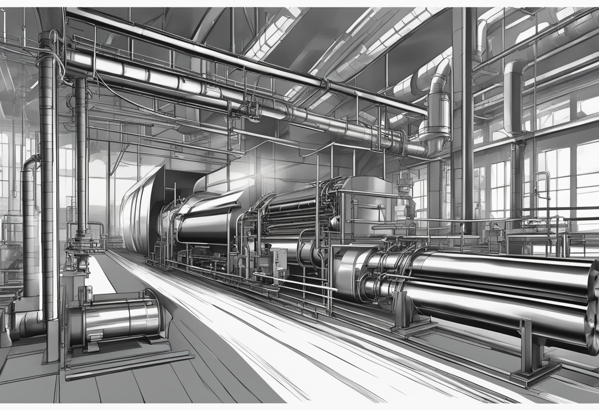 The steel heating furnace roars to life, flames licking at the metal as it rolls through the operational principles of heat and motion