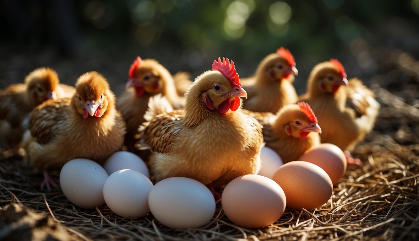Chickens lay eggs quickly due to genetic and environmental factors