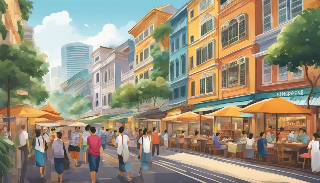 The bustling streets of Singapore showcase the top 10 restaurants, each with their own unique charm and culinary delights. The diverse array of cuisines and vibrant atmospheres create a vivid and lively scene