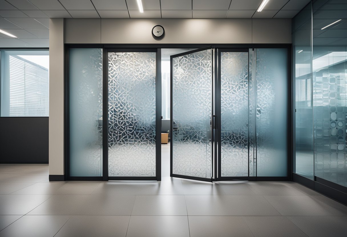 Frosted Glass Design Patterns for Office Blend Style and Privacy