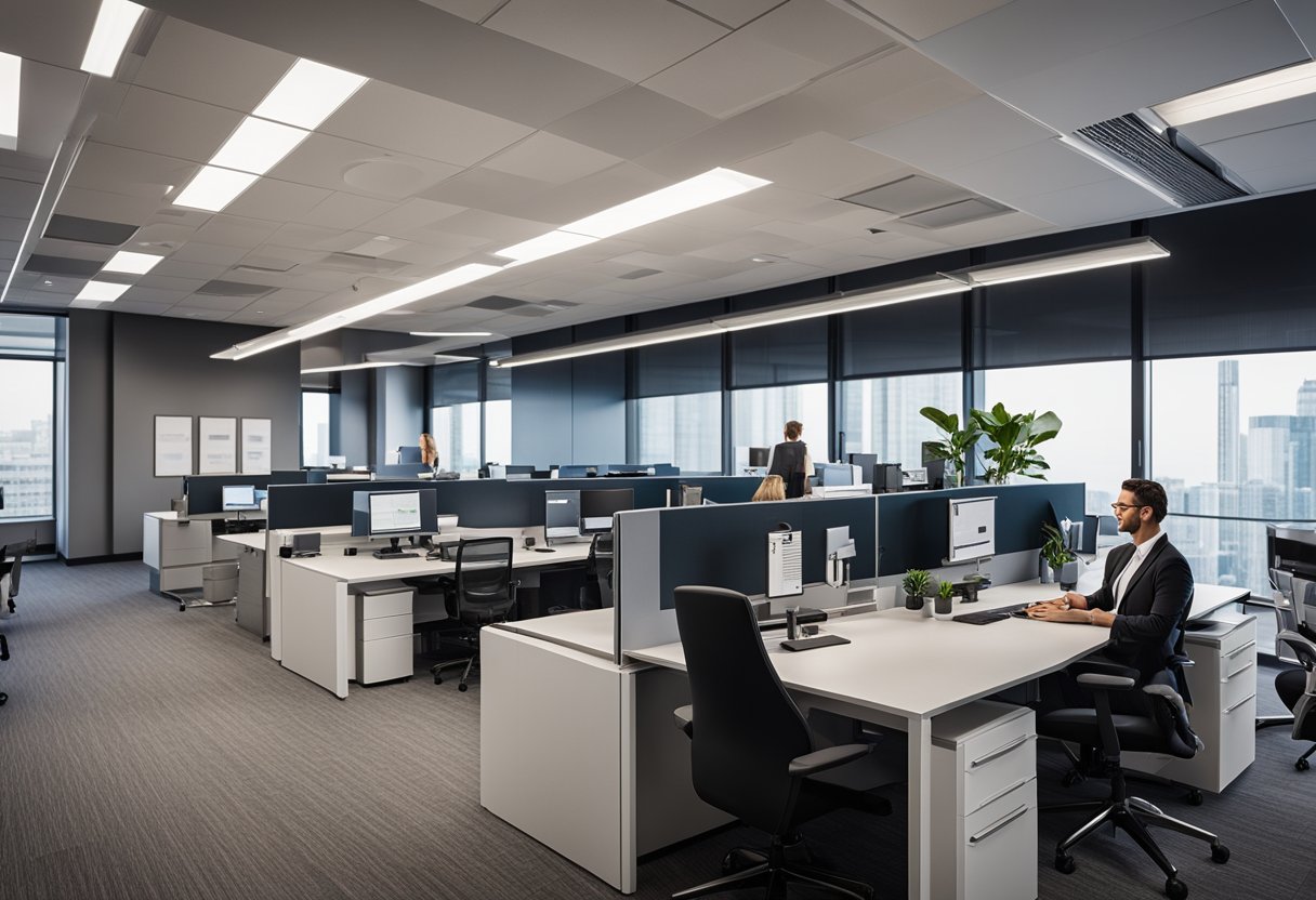 Workers in a closed office enjoy privacy and reduced distractions, leading to increased focus and productivity. The layout features separate workspaces with soundproofing and minimal visual distractions