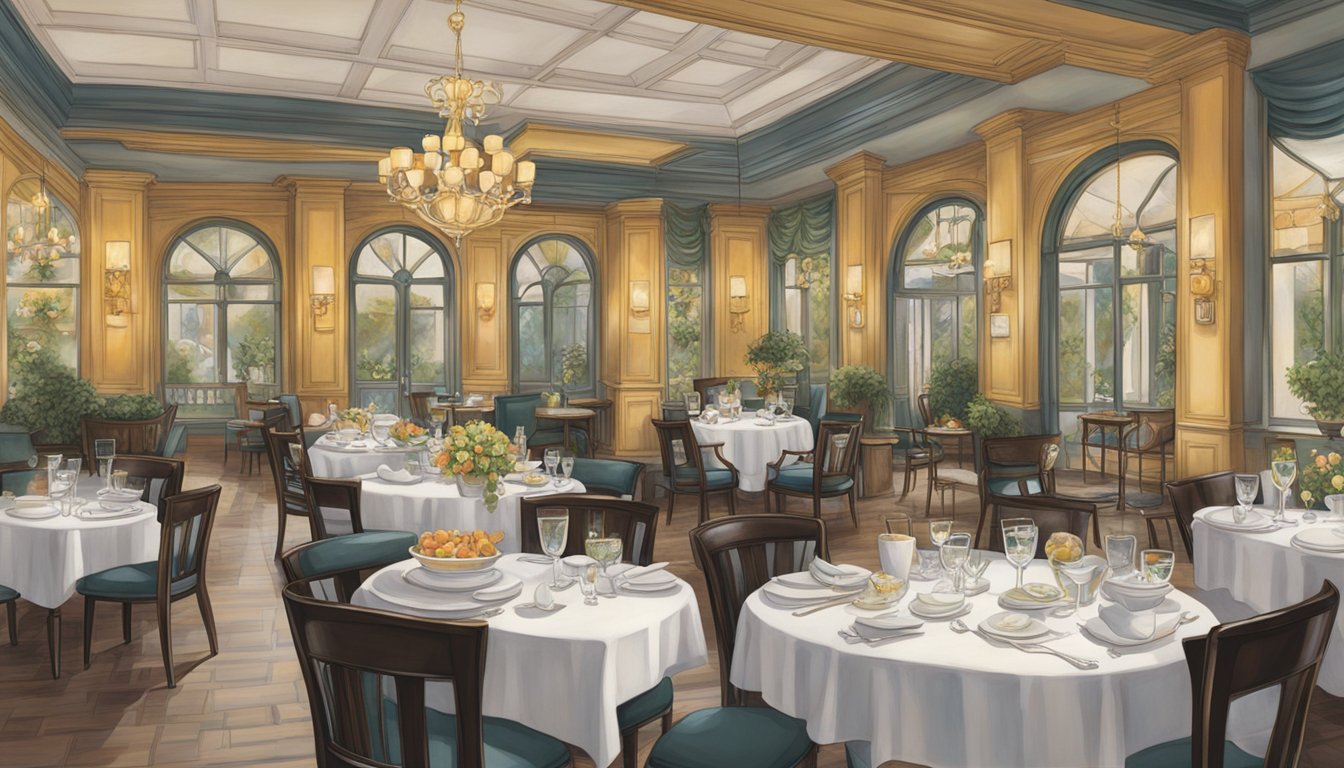The elegant menu offerings at Harry's restaurant are beautifully displayed, showcasing a variety of delectable dishes and beverages