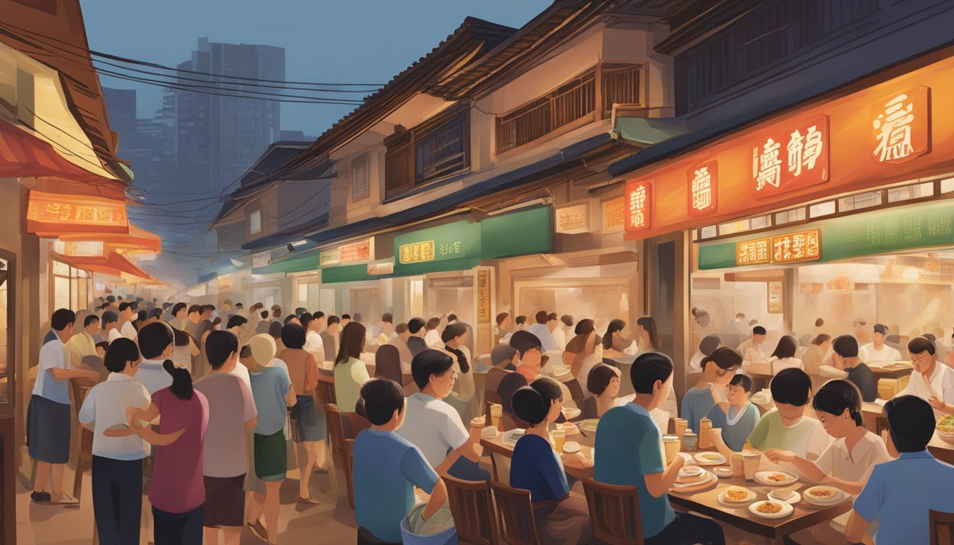 Crowds flock to Ang Mo Kio's bustling Chinese restaurants, where steaming dim sum and sizzling woks fill the air with tantalizing aromas