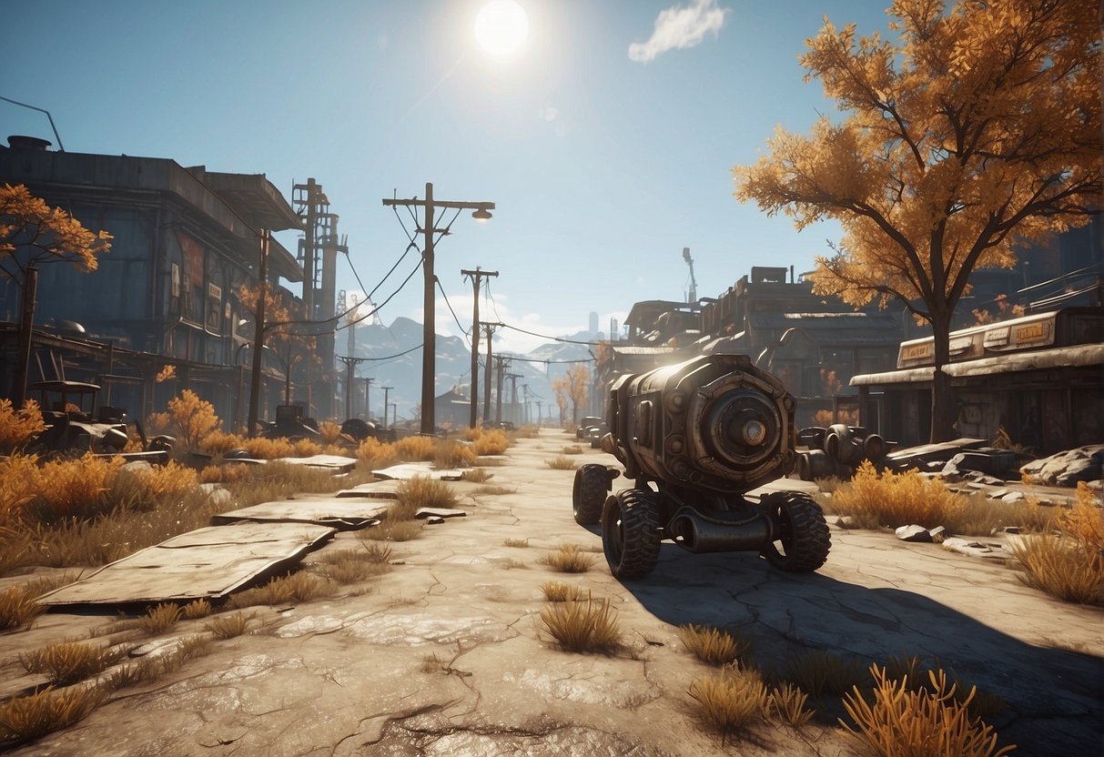 Fallout 4's futuristic setting with updated graphics and free next-gen update