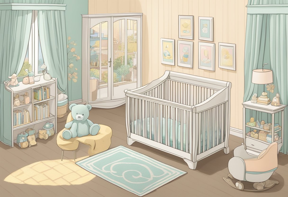 A gender-neutral nursery with the name "Charlie" displayed in soft, pastel colors and playful patterns