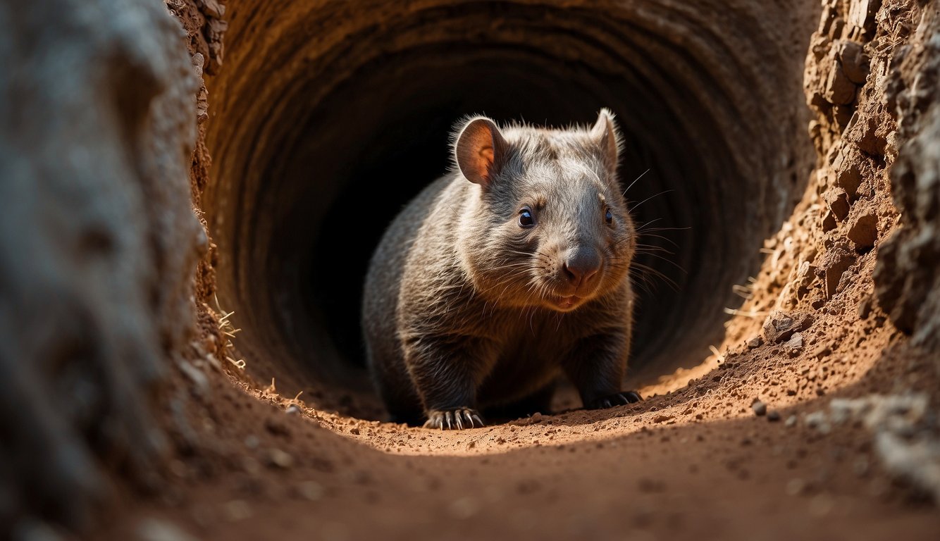 A wombat burrows through the Australian outback, creating tunnels and enriching the soil.

Other animals benefit from its digging, making the wombat a vital contributor to the ecosystem
