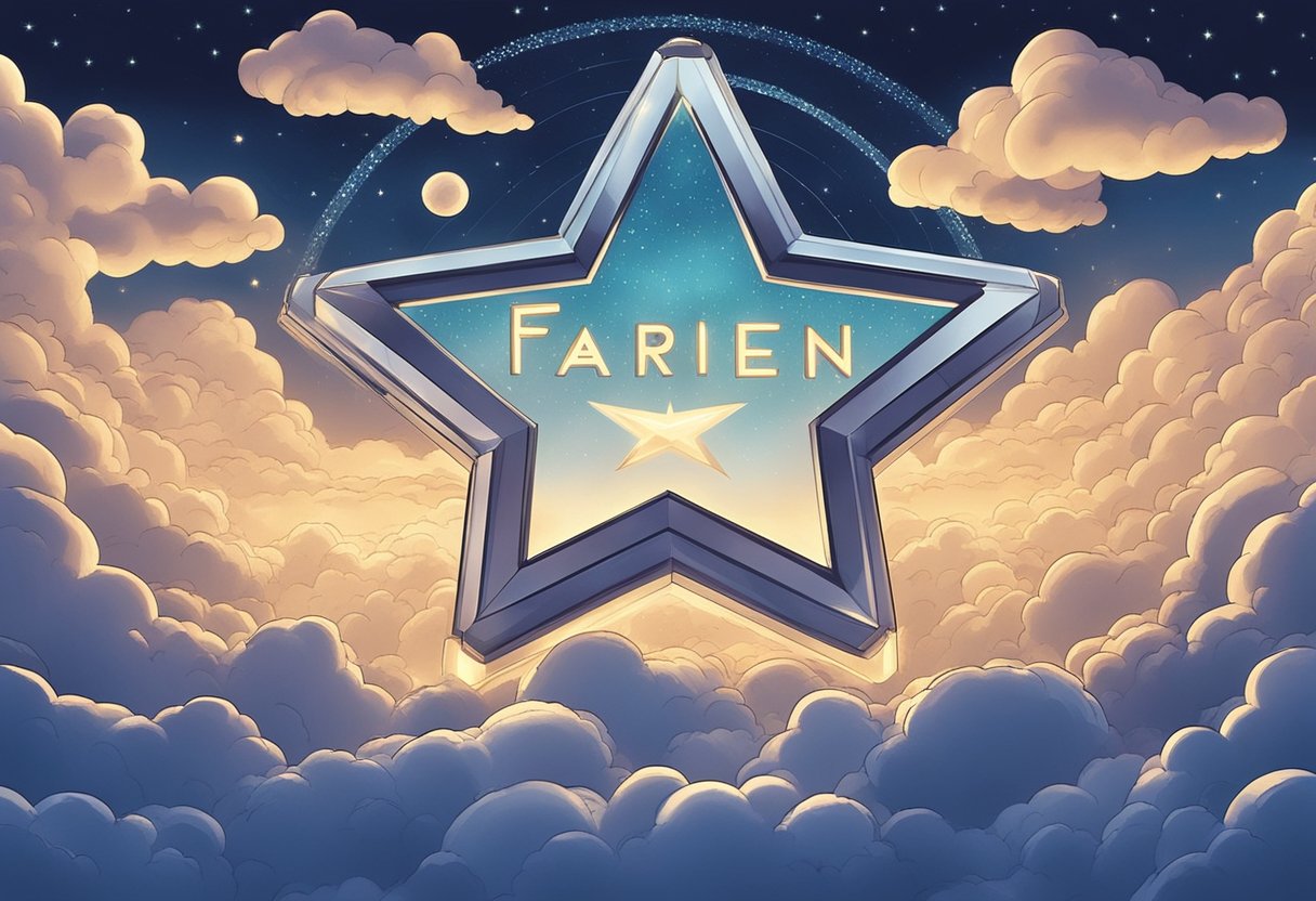 A glowing star illuminates the word "Farren" in bold letters, surrounded by soft clouds and twinkling stars