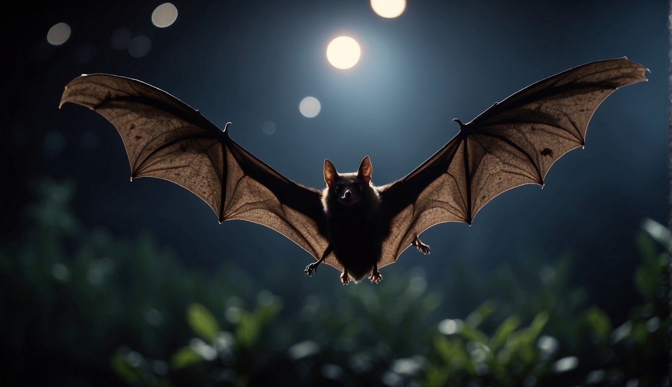 Bats emit high-pitched sound waves and use their keen hearing to navigate through the dark, capturing insects in mid-air with precision