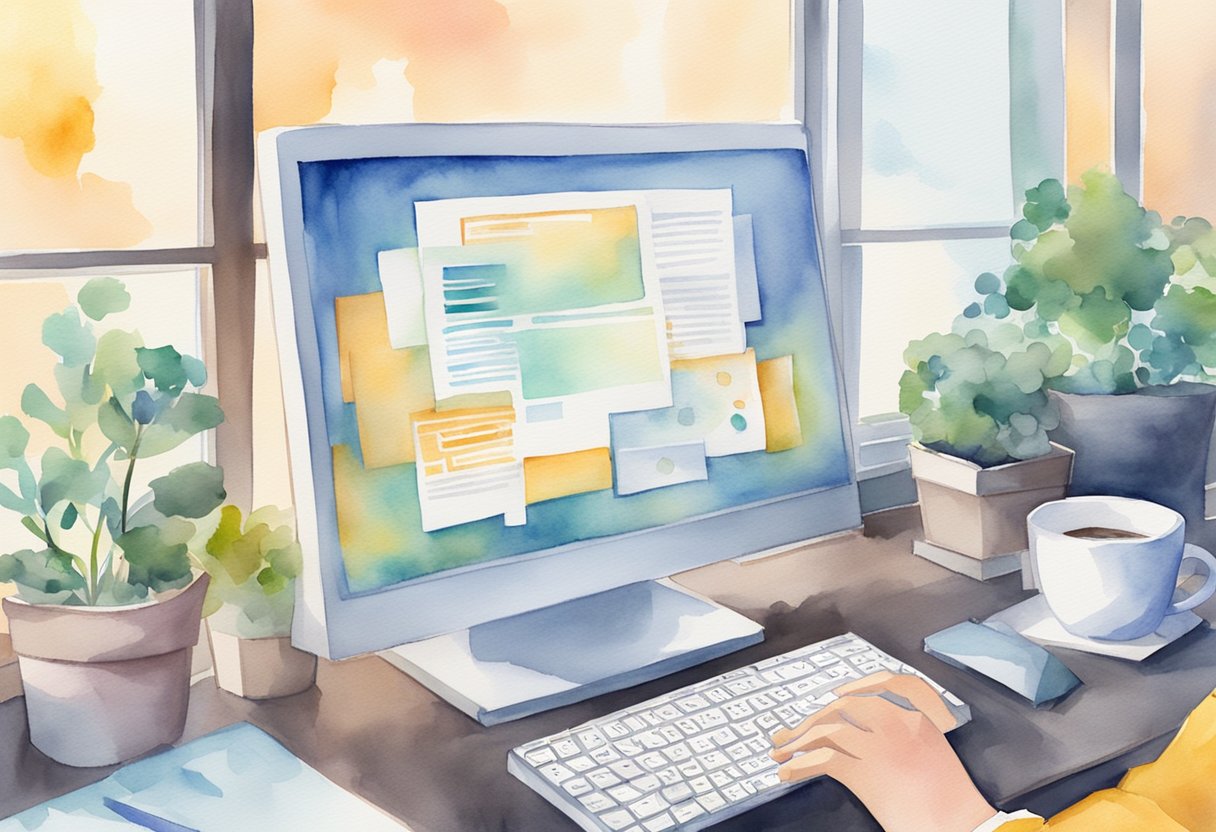 A computer screen displaying various online data entry job sites with a keyboard and mouse nearby