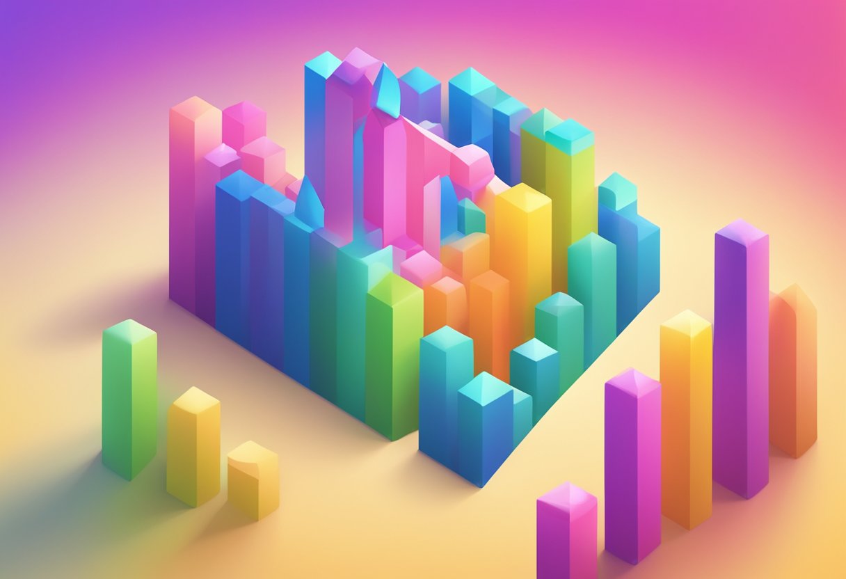 A graph showing the rising popularity of the baby name "Sonny" with a background of colorful trend lines and data points