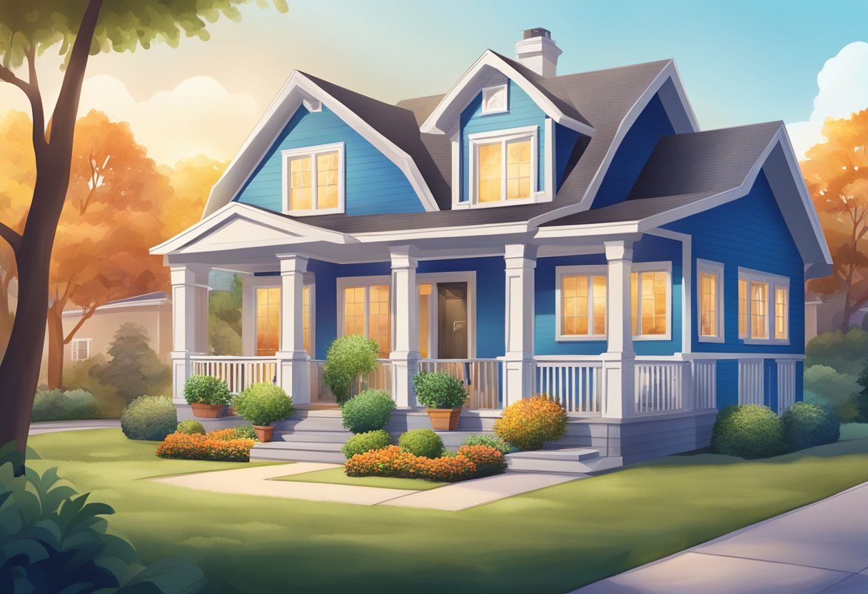 A realtor presenting a beautiful home with a compelling value proposition in a vibrant neighborhood