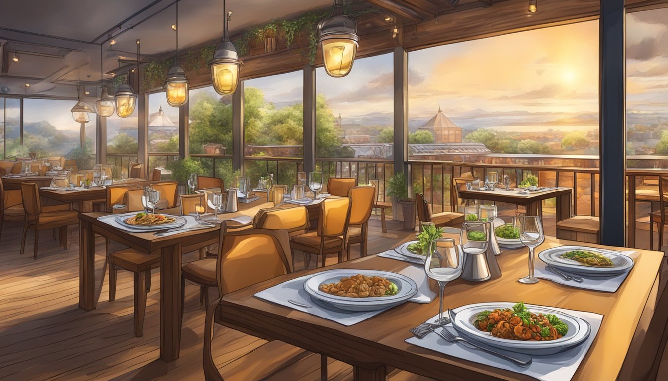 The restaurant air hums with chatter and clinking cutlery, infused with the aroma of sizzling dishes and aromatic spices