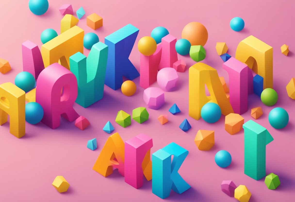 Aki, the baby name trend, depicted with colorful letters and playful imagery