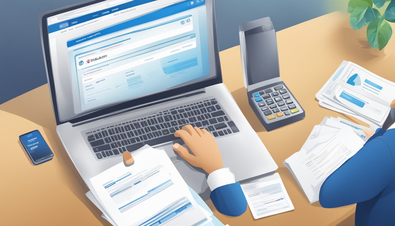 A customer submits a loan application online via Citibank's website, providing personal and financial details for eligibility assessment