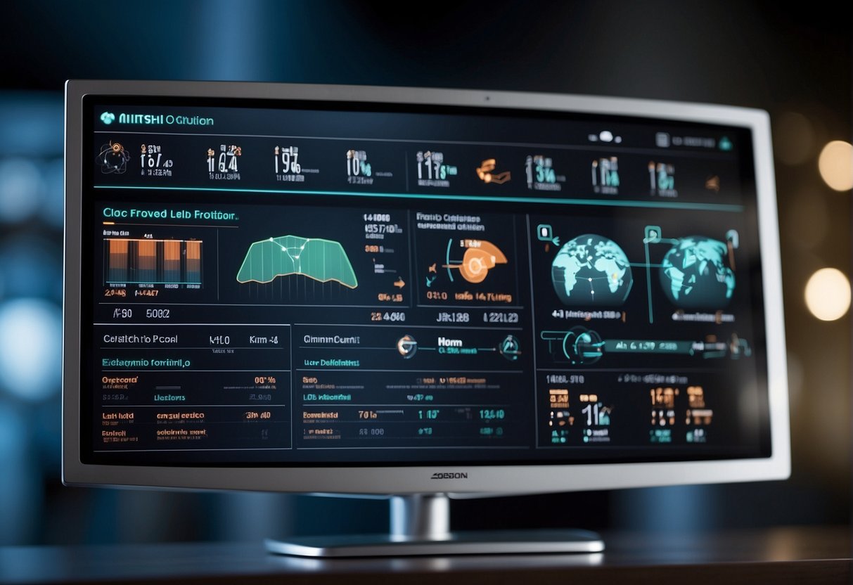 An AI-powered device displays health and nutrition information on a screen