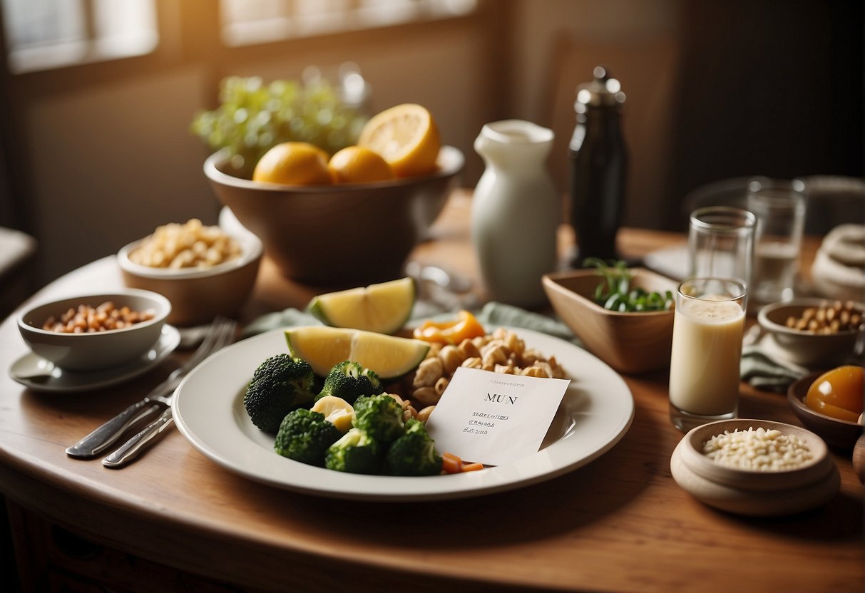 elimination food diet on a table